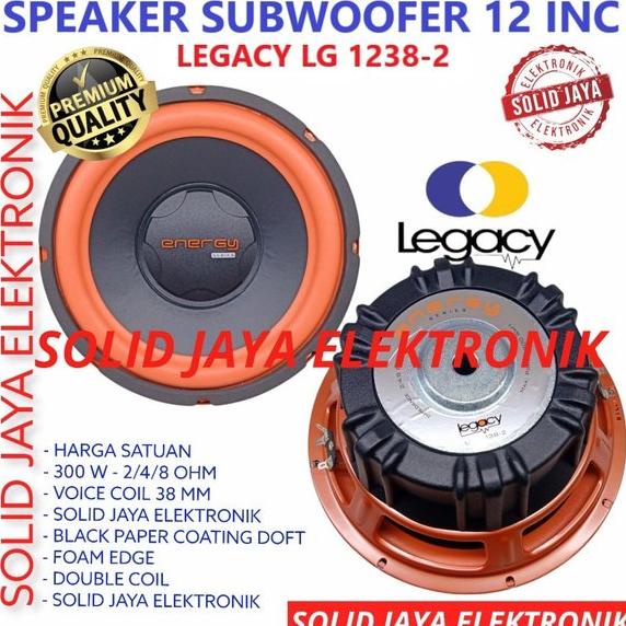 SPEAKER SUBWOOFER LEGACY 12 INC LG-1238-2 MK1 ENERGY LG 1238-2 INCH 1238 2 SUBWOFER RUMAH MOBIL SUB 