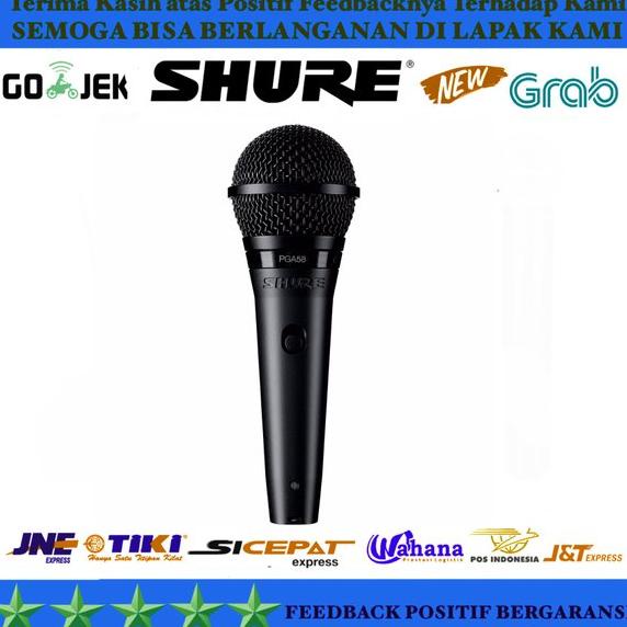 ORDER SEKARANG Mic Kabel Shure Pga 58 Vokal Original