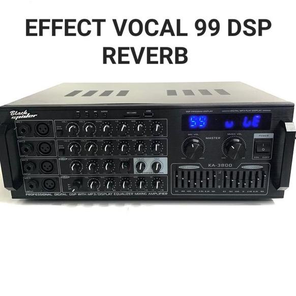 BEBAS ONGKIR POWER MIXER 7 CHANNEL BLACKSPIDER KA2600 BISA SPEAKER 12-15-18 INCH FASILITAS  USB SD B