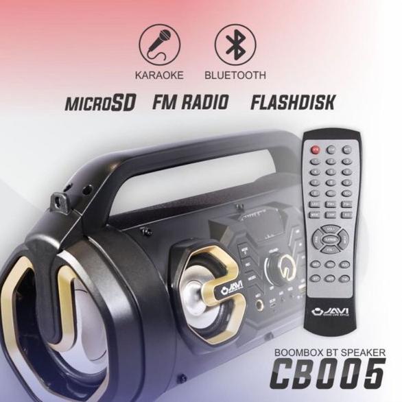 Speaker ORIGINAL JAVI BOOMBOX CB005 LED Bluetooth Musik Box Wireless BT Super Extra Bass