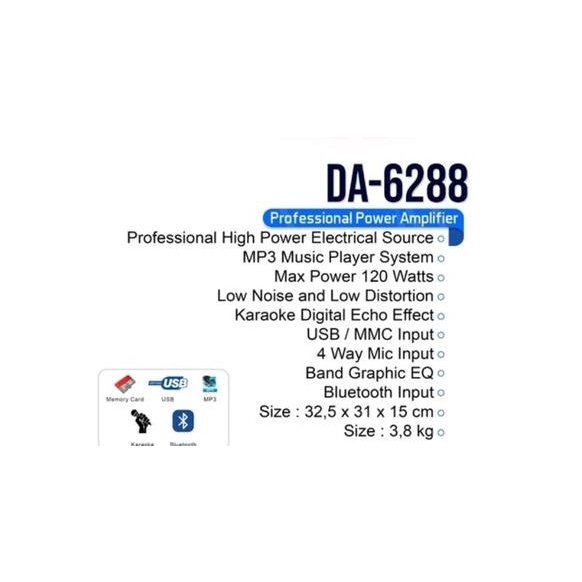 power amplifier dat 6288