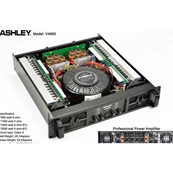 POWER 4 CHANNEL ASHLEY V4800 LINE ARRAY ORIGINAL