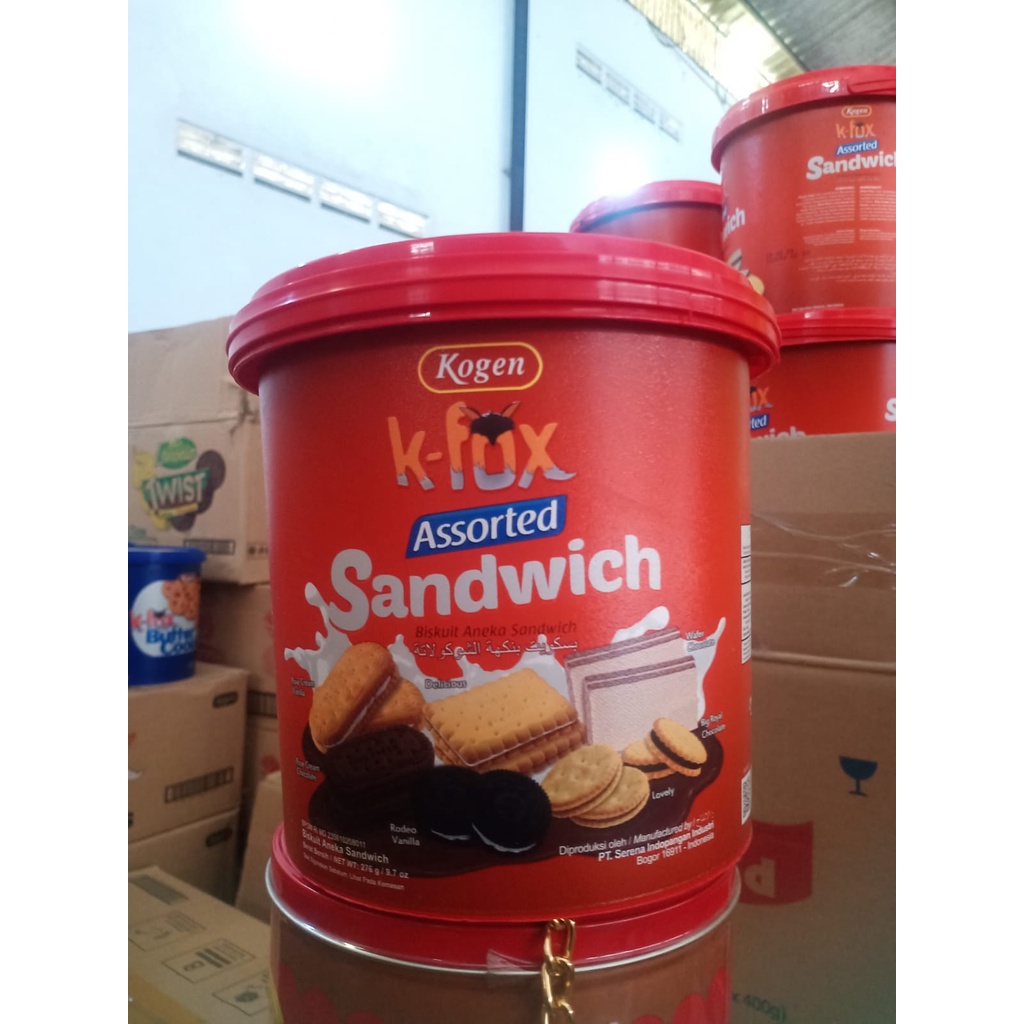 

K-FOX ASSORTED SANDWICH 276gx6 bucket