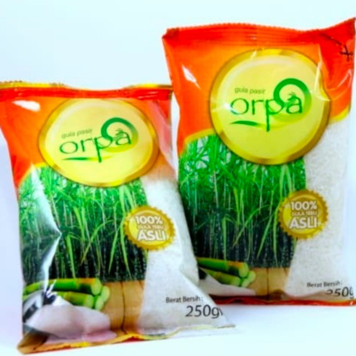 

Orpa Gula Pasir Kemasan 250 gram (1 Dus Isi 60 Pcs)