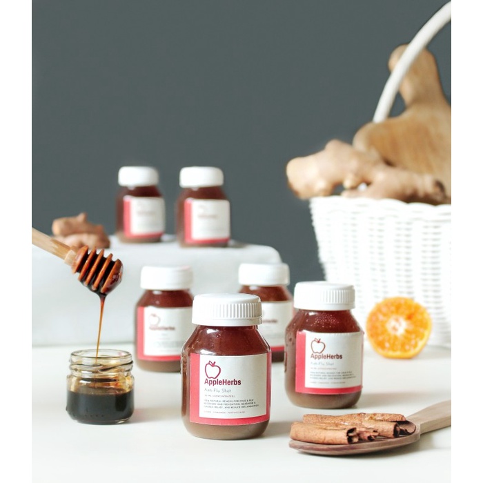 

6 Botol Anti-Flu Shot by AppleHerbs 120ml