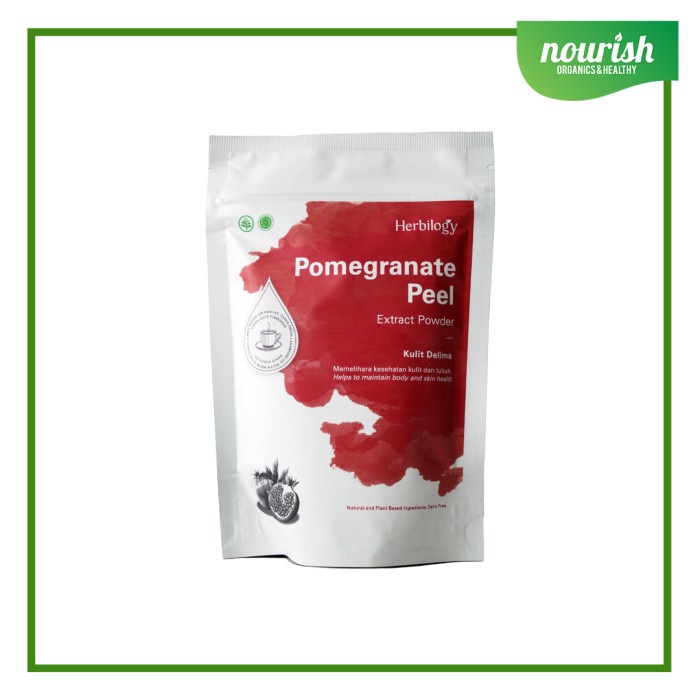 

Herbilogy, Pomegranate Peel Extract Powder (Kulit Delima) 100 gram