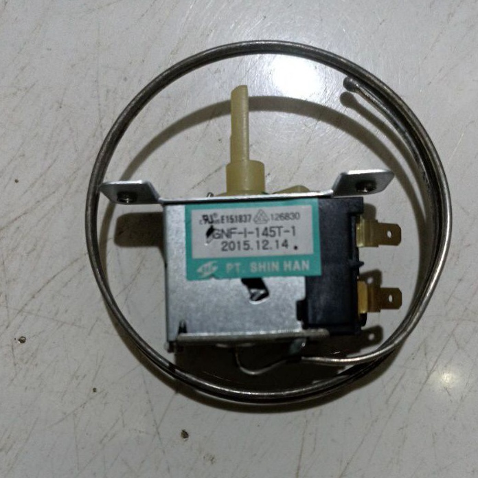 (12.☑N◆] Termostat kulkas 1 pintu original Toshiba GNF 1-145F-1 siapp.dikirim㊚