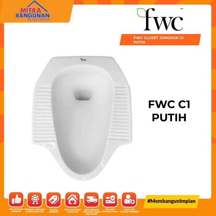 KLOSET WC JONGKOK CLOSET FWC C1 PUTIH