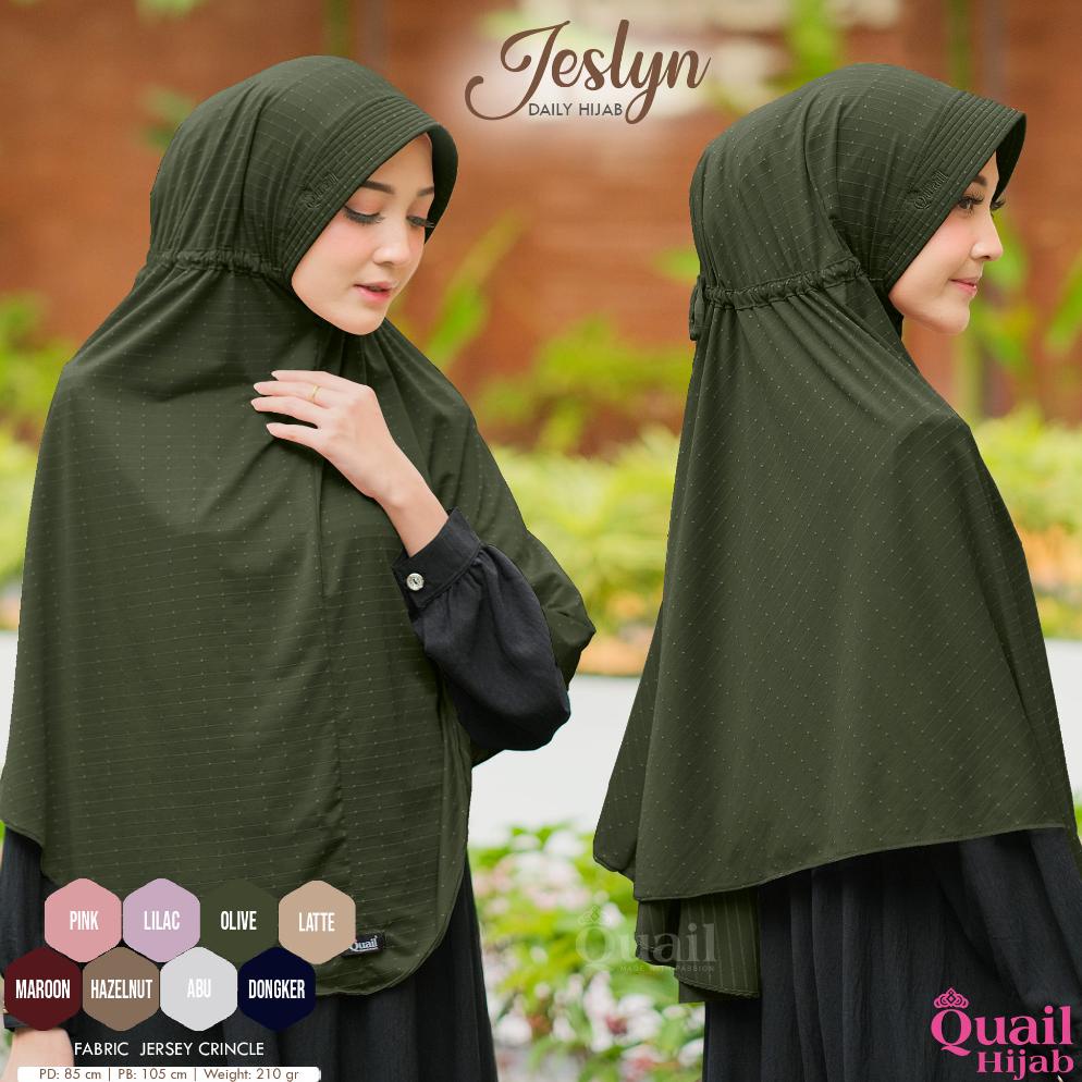 Termurah Quail Hijab - Jeslyn Casual Daily Hijab Motif Ori Quail Jilbab Instan