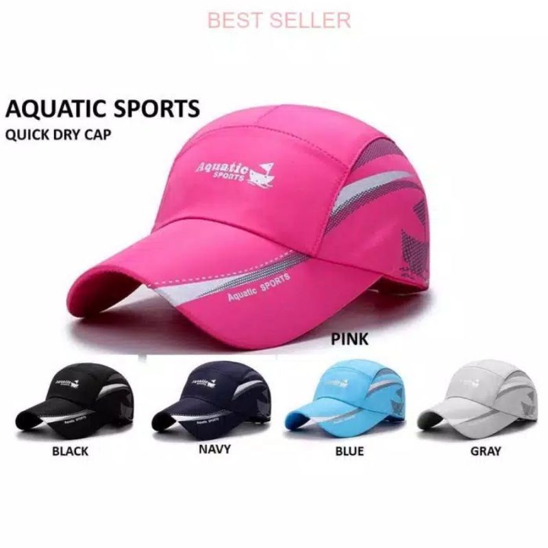 Topi aquatik bahan polyester