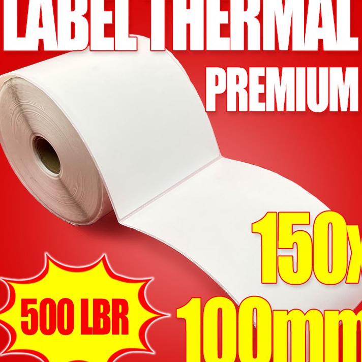 

JMHB1139 READY STOK Label Thermal 100x150mm Roll / Sticker Label Barcode Isi 500pcs Premium