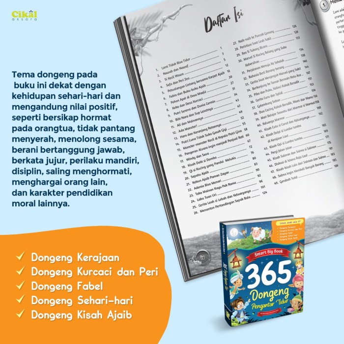 HOT SALE SMART BIG BOOK 365 DONGENG PENGANTAR TIDUR - FITRI NURUL AULIA TERMURAH