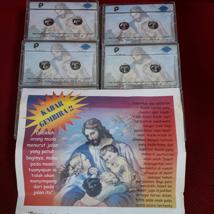 MUST HAVE KASET PITA CERITA ANAK"YG DIAMBIL DARI KISAH"KITAB SUCI 12SERI ORI ASL TERLARIS