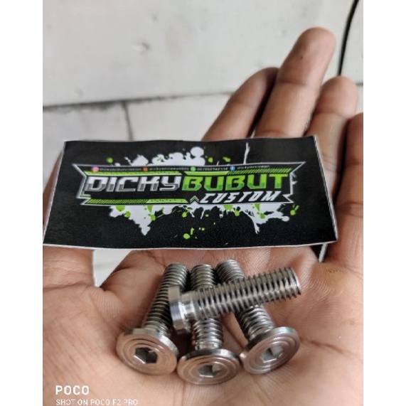 Cuci-Gudang Baut L stainlise stainless m8/baut 12 raiser ninja S SS /cb150R/rxking/rxz/vixion/scorpi