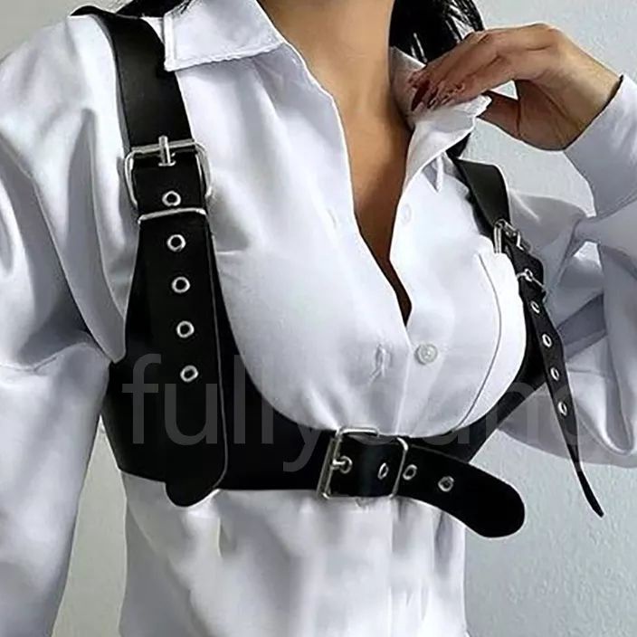 BUTIK_RINDU (NANA) Body belt harness harajuku choker Halloween Gothic Metal Punk Japanese style Kore