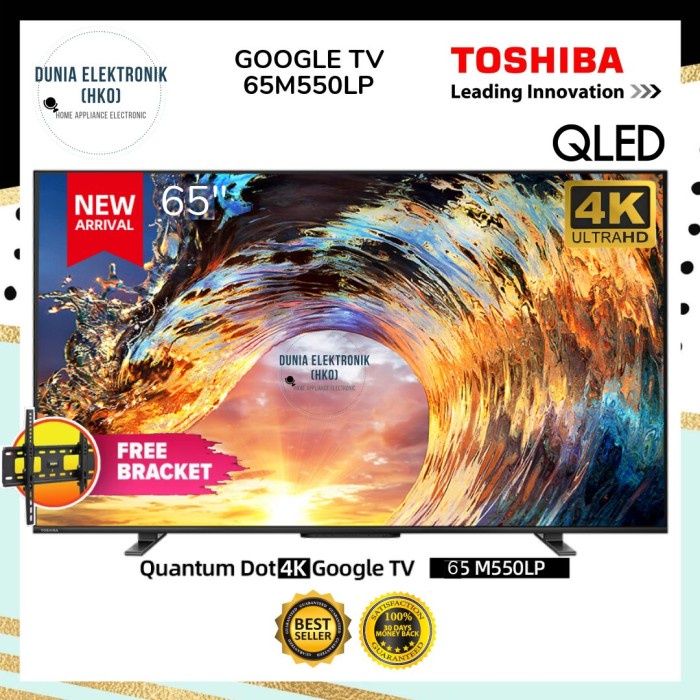 Toshiba 65M550Lp 4K Uhd Qled Smart Google Tv 65 Inch 65M550 Smart 65"