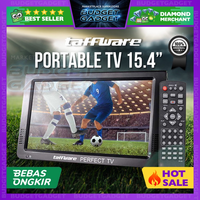 Taffware Portable Tv Monitor 15.4 Inch Tv Digital Dvb-T2 - D16