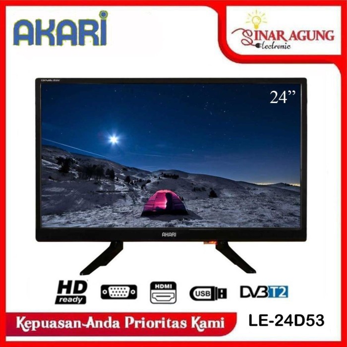 Akari Led Tv 24 Inch Digital Tv Usb Movie Le-24V99T2 24V99T2 100%Ori