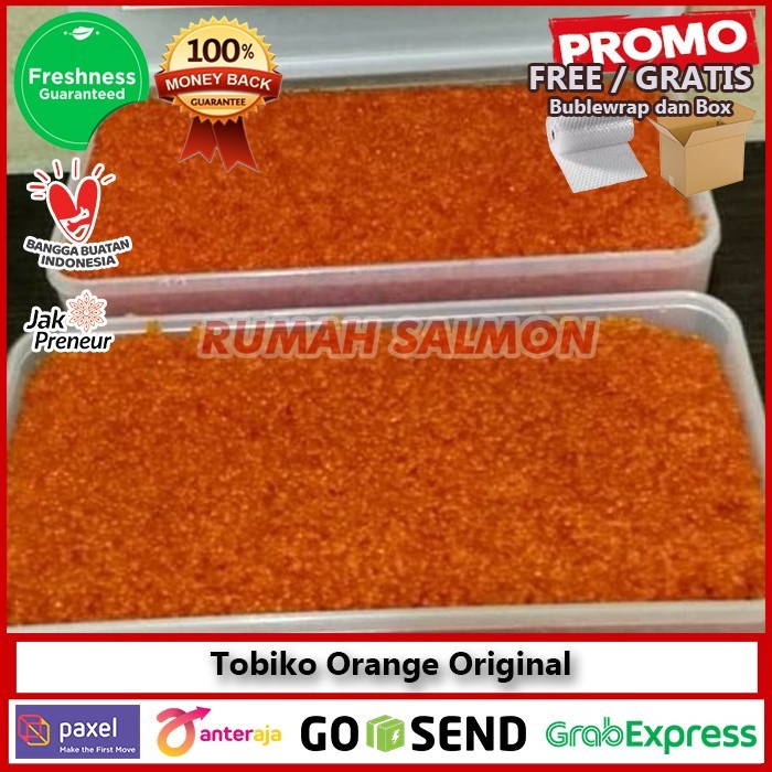 

TOBIKO ORANGE 500GR TELUR IKAN TERBANG
