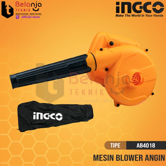 Ingco Aspirator Hand Blower 400 Watt Mesin Peniup Angin Debu Ab4018 Berkualitas