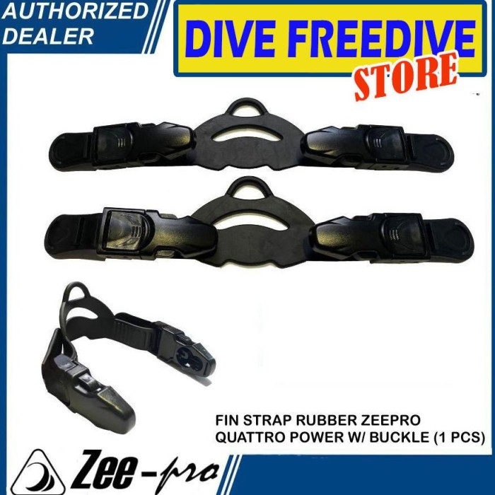 Fin Strap Buckle Rubber Zeepro Quattro Power 1pcs Spare Part Fins Open