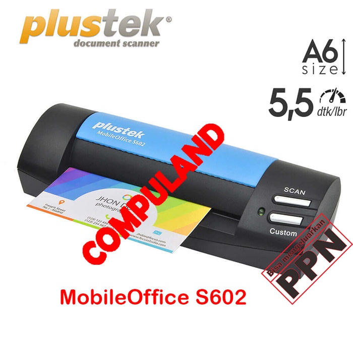 Plustek Scanner MobileOffice S602 Portable (ID Card, 5.5sec)