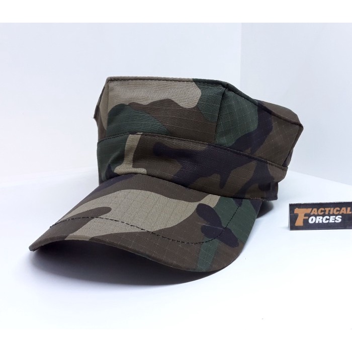 Topi Topi Okinawa / Topi Patrol camo loreng motif US Army Woodland(A6M5) Topi Pria Keren Topi Baseba