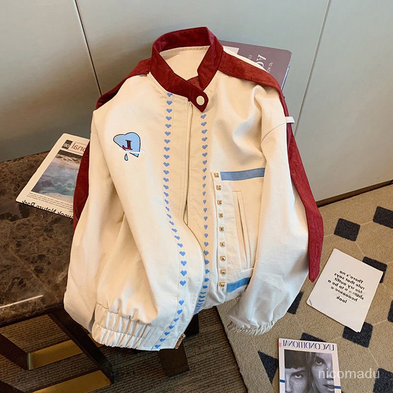 jaket bomber wanita hiphop puith/AMERICAN BASEBALL JACKET/jaket varsity wanita/baju baseball