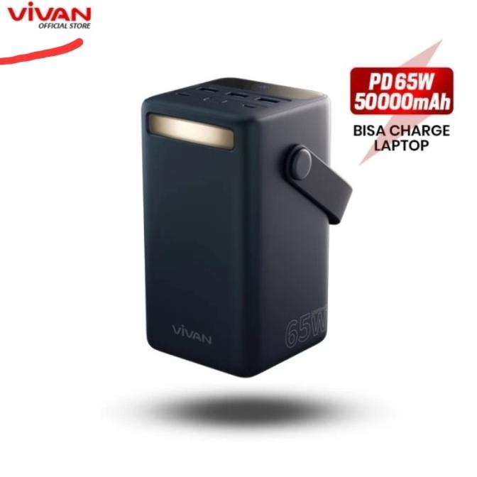 Powerbank 50000Mah 65W Dengan Flashlight Dan Display Vivan Vpb-B50 B50 Andreaheranata