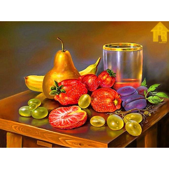 

DIY - Set Melukis / painting by number kit - FRUIT 40x50cm. part-1