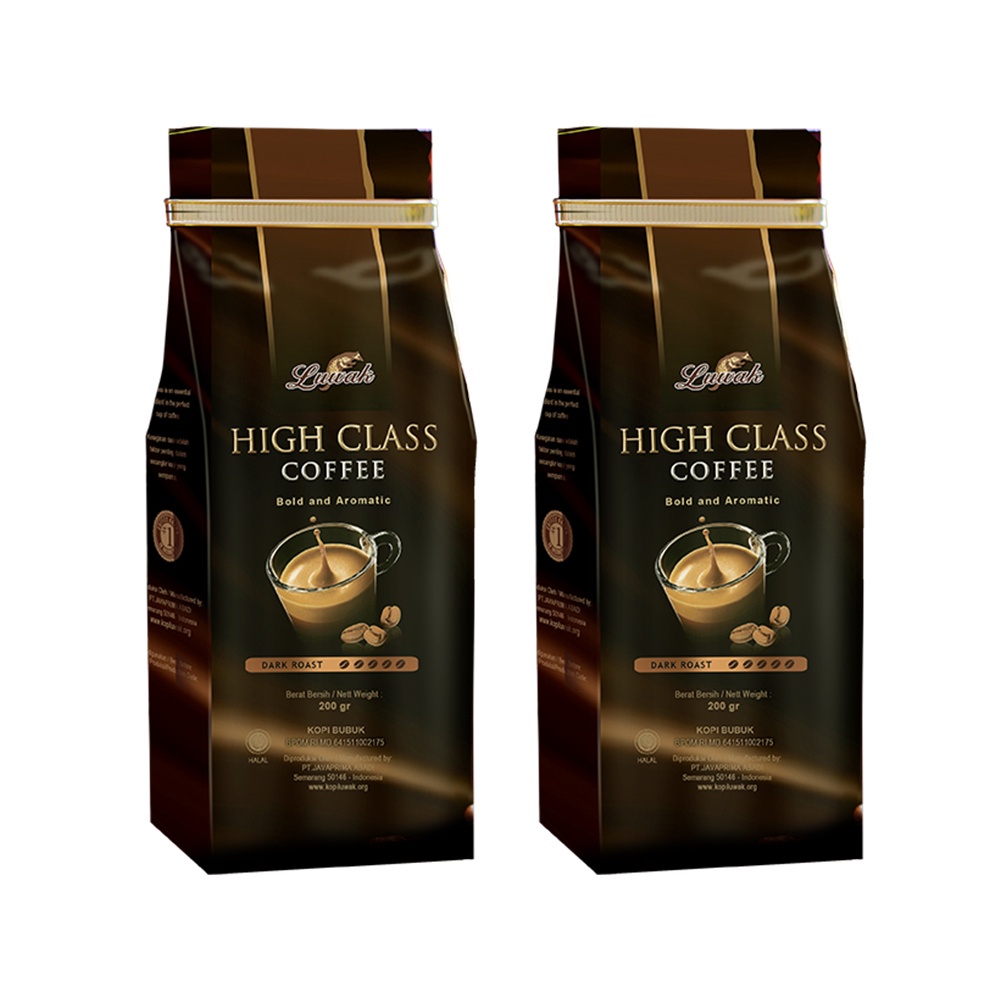 

Kopi Luwak High Class Dark Roast Powder 200gr Twin Pa