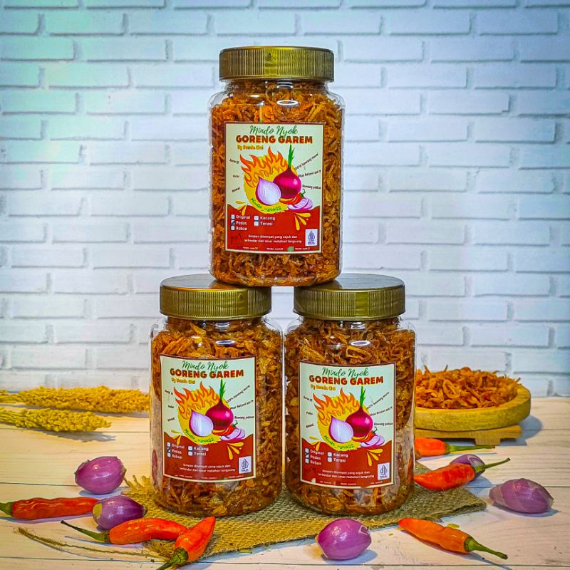 

Paket Bawang Goreng Khas Betawi ( Goreng Garem ) Ndo Nyok Bawang Murni