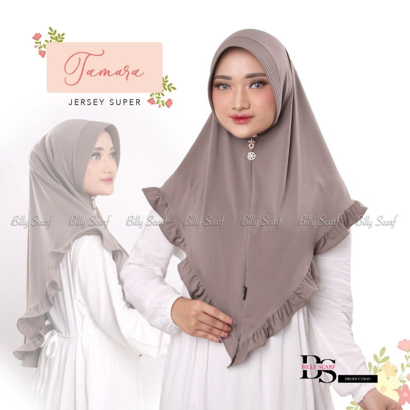 Jilbab Bergo Simple Tamara Ori Billy Scraf