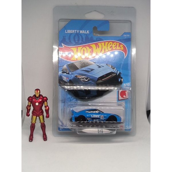 hotwheels lbwk LB Silhouette Nissan GTR R35 biru free protector