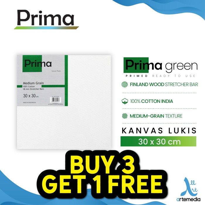 

Kanvas Lukis Prima Green 30X30Cm Cotton Canvas