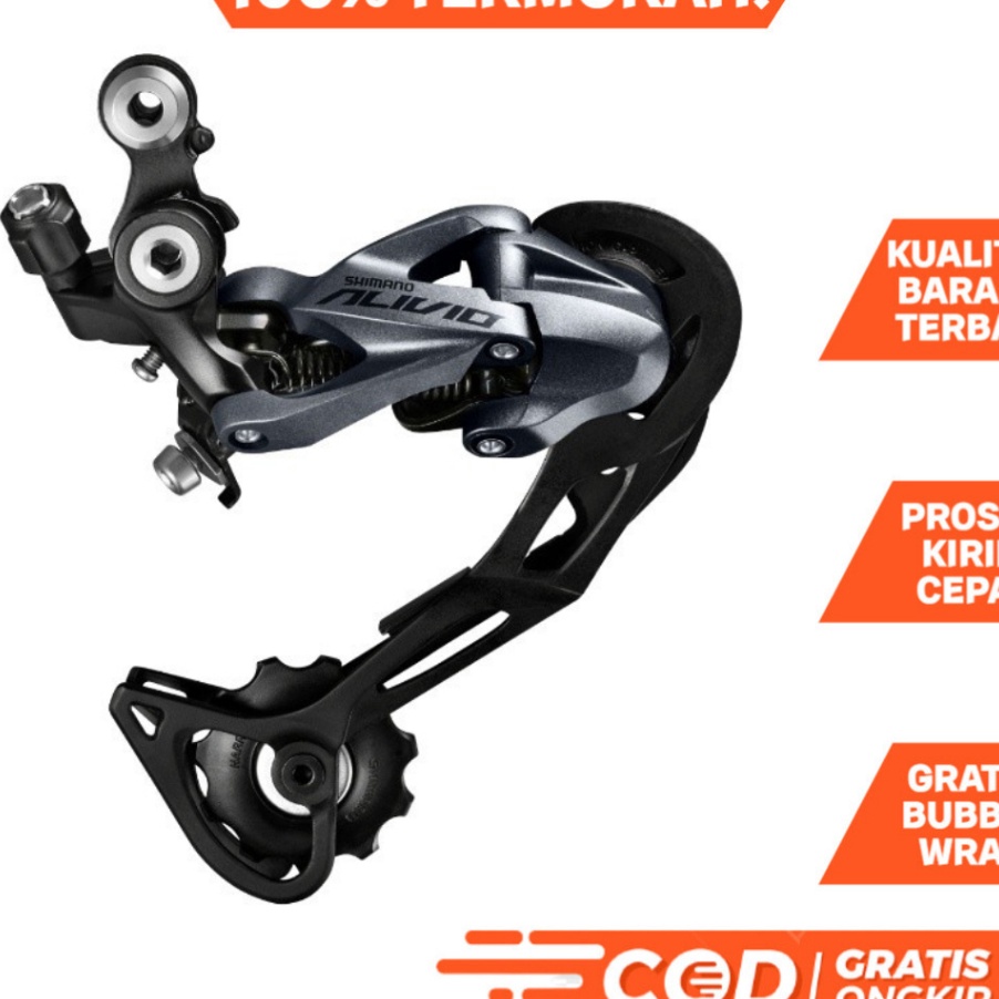 RD Shimano Alivio 8/9/10 Speed Rear Derailleur M4000 Sepeda Lipat MTB Roadbike DLL ✢ori【