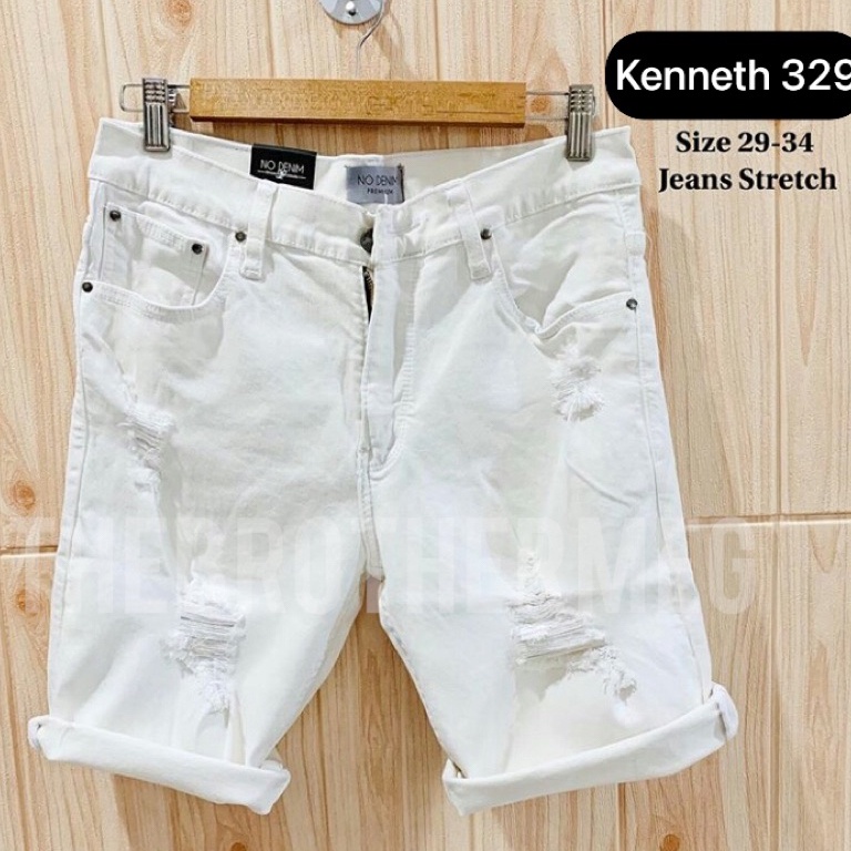 Paling Diminati.. CELANA JEANS PENDEK PRIA-SHORT JEANS COWOK-CELANA PENDEK JEANS SOBEK MURAH-CELANA 