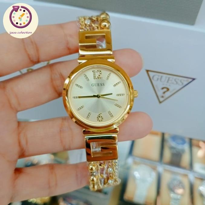 Jam Tangan Wanita Guess GW0545L2 Gold Original