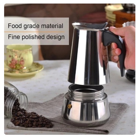 ORIGINAL MOKA POT KEPLER ALAT PEMBUAT KOPI PEMBUAT KOPI PORTABLE