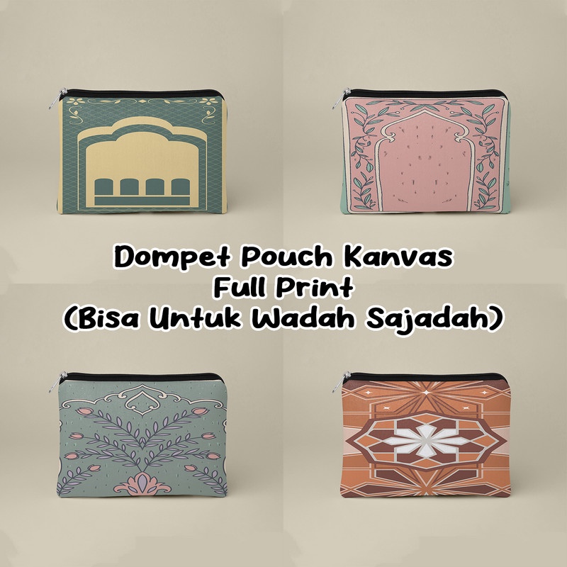 Dompet PouchKanvas Premium Serbaguna Motif Islami 02