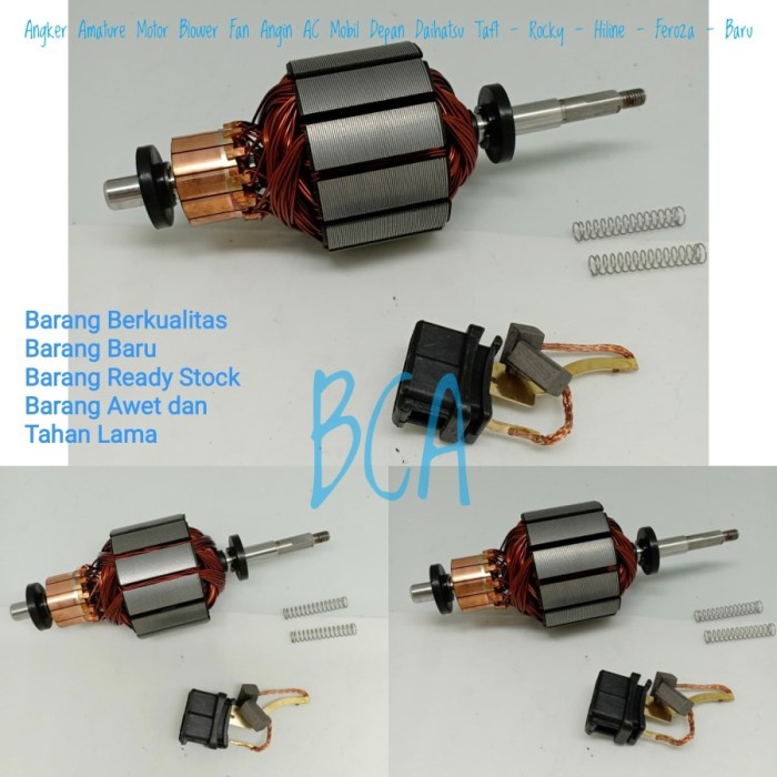 New Motor Blower Fan Angker Amature Ac Mobil Depan Hiline Feroza Baru Kode Ma031