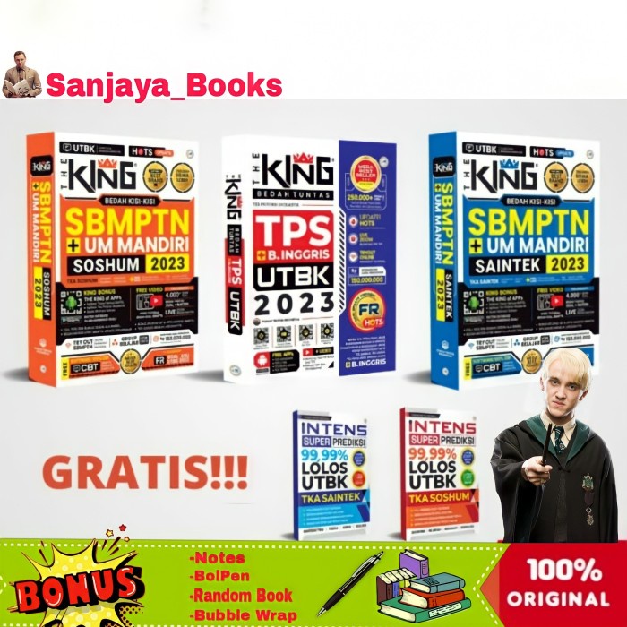 

NEW BUKU THE KING SBMPTN SOSHUM + UM MANDIRI TPS 2022-2023 (PLUS BONUS)