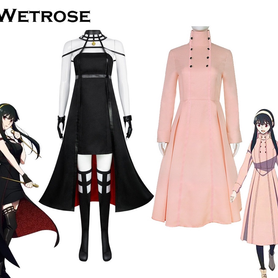 Ready Stock 【Wetrose】Ready Stock Spy Family Cosplay Costume Yor Forger Ipara Princess Thorn Princess