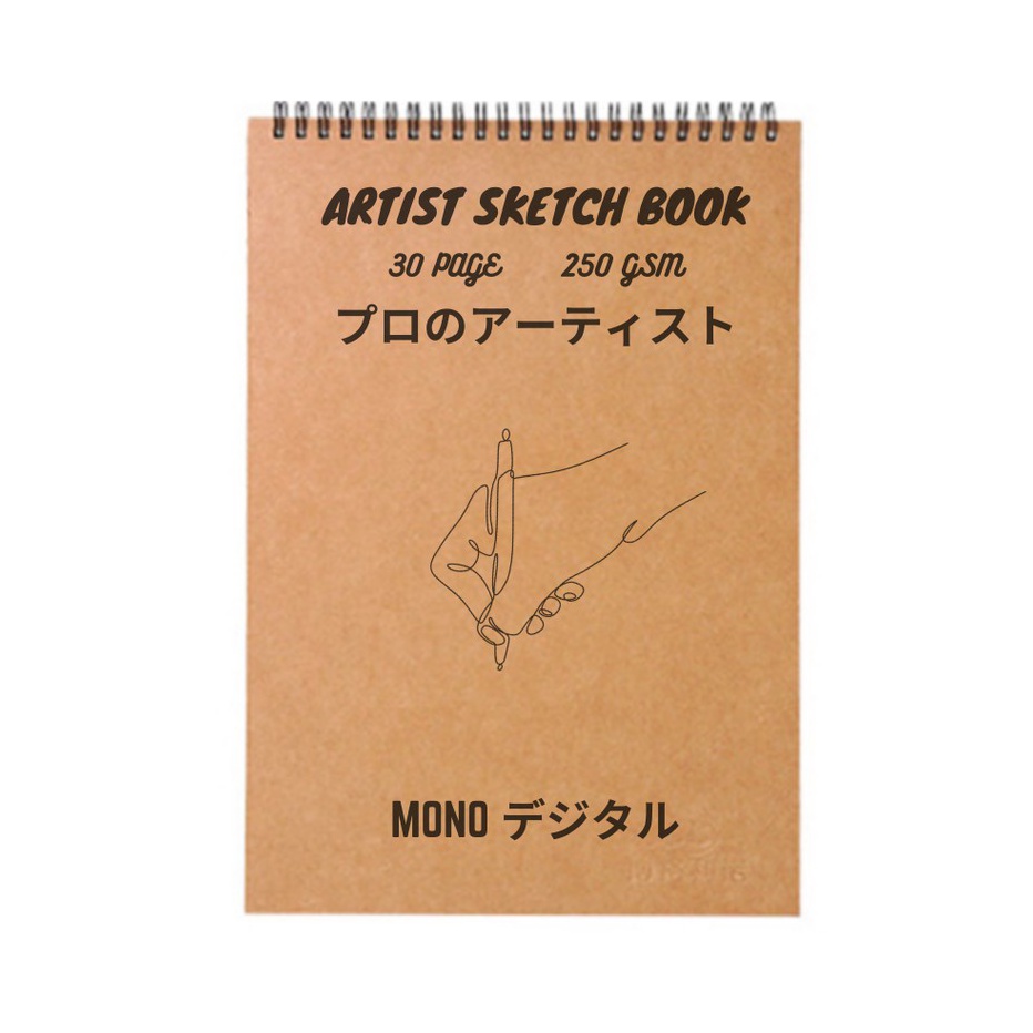 

Model Baru Mono Artist Sketchbook A4 250gsm Wire Spiral Buku Sketsa Gambar Mewarnai Kualitas Premium