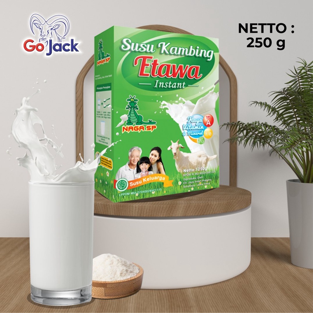 

Susu Kambing Etawa Naga SP 250g (ORI) Minuman Instan menetralkan Asam Lambung Penambah Vitalitas