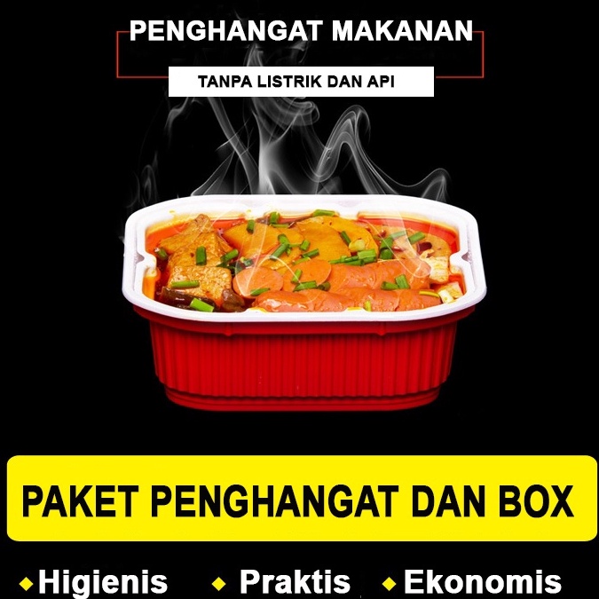 Promo Travel Self Heating Pack Pemanas makanan Instan Flameless Heater for Food untuk Travel dan Cam