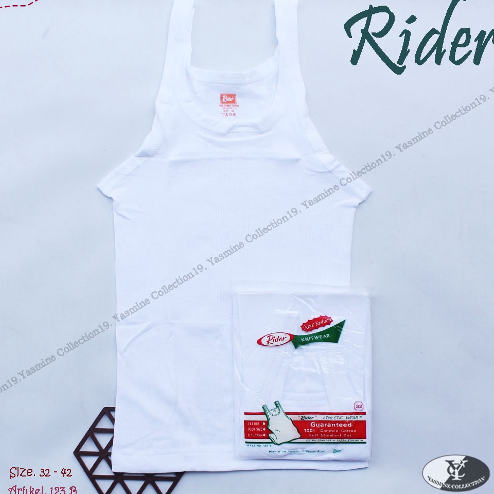 Murah Meriah.. Rider / Singlet Rider / Singlet Pria / Kaos Dalam Pria / Kaos Singlet / Kaos Putih / 