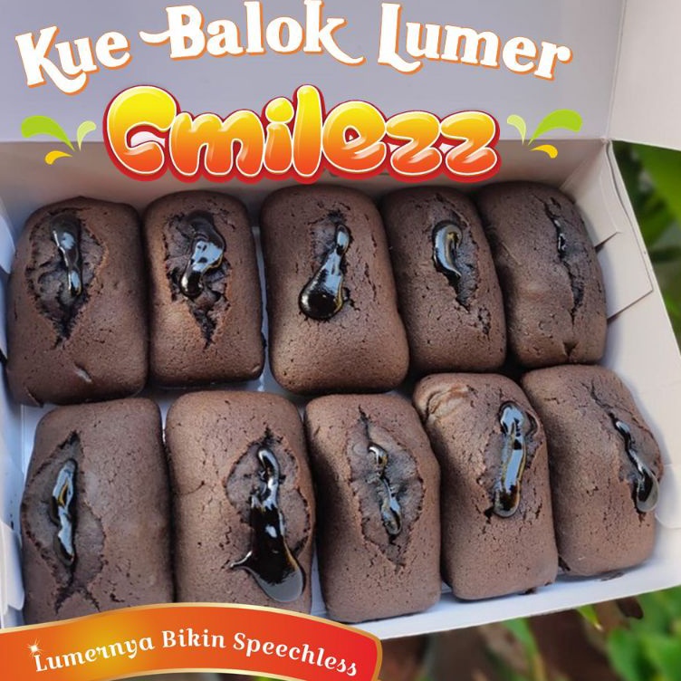 

Serba Murah Kue Balok Brownies CMILEZZ Coklat Lumer Asli Coklat Jepang Isi 10 Pcs Cake Lumer Premium Quality