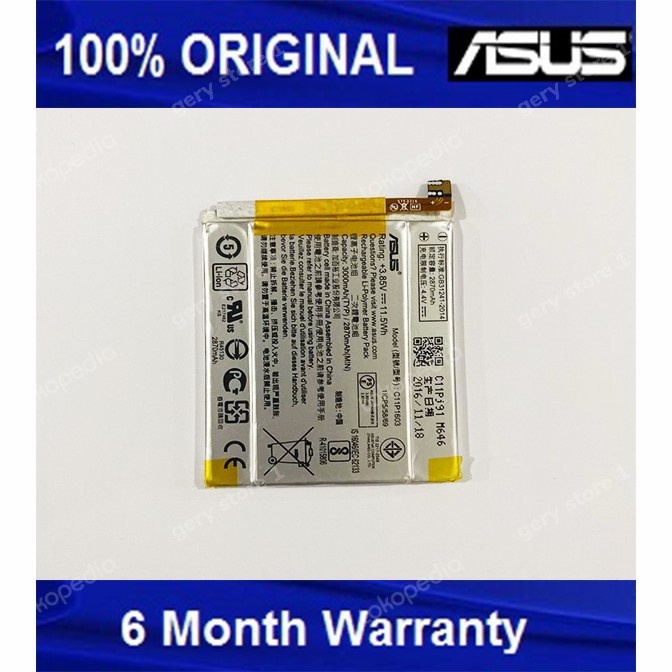 Baterai batere Asus Zenfone 3 Deluxe ZS570KL model C11P1603 Original1