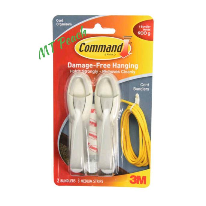 

3M COMMAND STRIP PENGIKAT KABEL 2 PCS CORD BUNDLER COMMANDCD2 3M 20JVLZ3 suku cadang